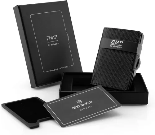 Vista 7 de Apple Airtag - Cartera para hombre, carbón claro, Cartera delgada