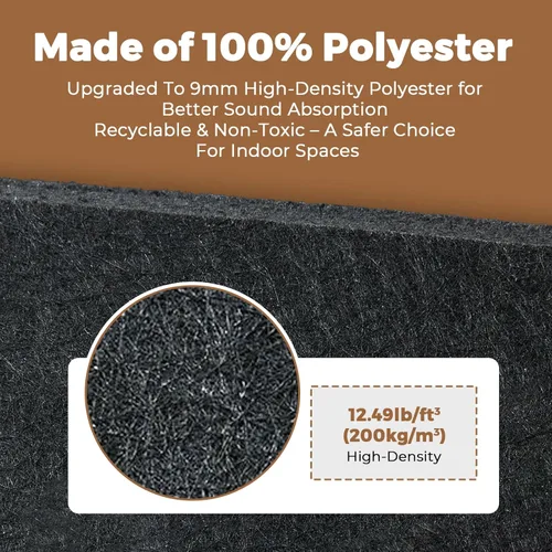 Vista 4 de Paneles de pared de listones de madera acústica, paneles insonorizados de roble blanco para decoración de paredes interiores, diseño moderno, 94 x