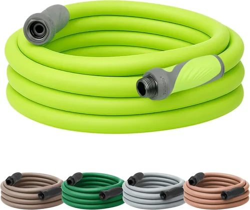 Vista 14 de Flexzilla - Manguera de jardín de 5/8 pulgadas x 100 pies, manguera de agua ligera para todo tipo de clima, resistente y flexible, conexiones sin