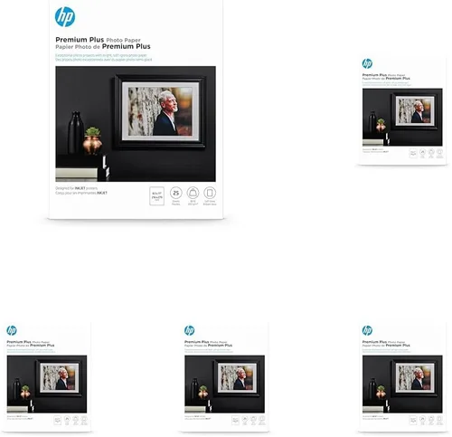 Vista 12 de HP (CR671A) Papel fotográfico Premium Plus, satén, blanco, 8.5x11 pulgadas, 25 hojas