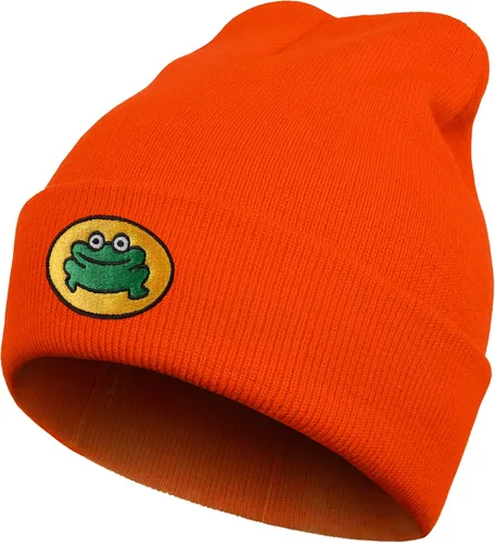 Dsehuko Gorro de rana para mujeres y hombres, lindo gorro de invierno curvado