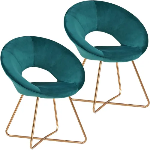 Vista 8 de DUHOME Sillas modernas de terciopelo con acento de comedor, sofá individual, cómoda silla tapizada, muebles de sala de estar, sillas de descanso