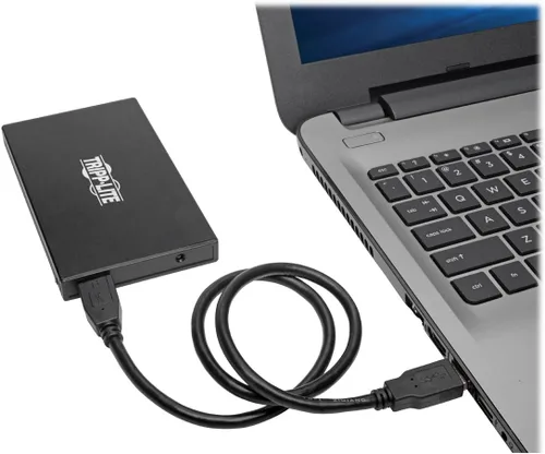 Vista 2 de Tripp Lite Adaptador USB 3.1 Gen 1 (5 Gbps) de 2.5 pulgadas SATA SSD/HDD a USB-A con soporte UASP (U457-025-AG2)