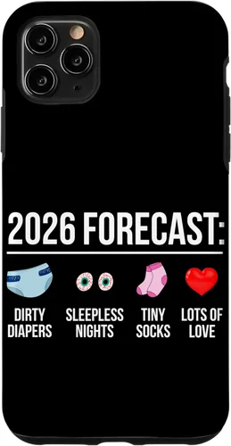 Vista 13 de Funny Future Parents New Mom Dad to Be 2026 Expecting Couple Case for iPhone 16