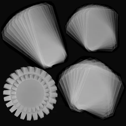 Vista 13 de 20 paquetes de cubiertas planas para agitador para hacer tarjetas de 4.25" de diámetro, cubiertas planas transparentes para hacer tarjetas