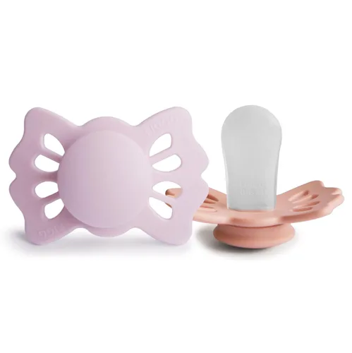Vista 8 de FRIGG Daisy SilkySoft - Chupete de silicona para bebé, fabricado en Dinamarca, sin BPA (aurora/blanco brillante, 0-6 meses)