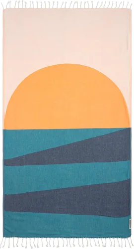 Vista 8 de Sand Cloud Toalla de Playa Turca Grande - Sin Arena - 100% Hilo de Algodón Turco Orgánico - Toalla de Secado Rápido para Playa, Manta de Picnic