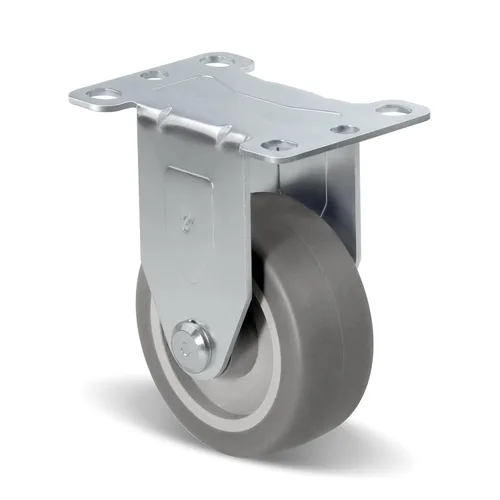 Vista 18 de Ruedas resistentes de 3 pulgadas, ruedas giratorias con frenos, ruedas de placa con rueda de goma para muebles, plataforma, camión, carrito