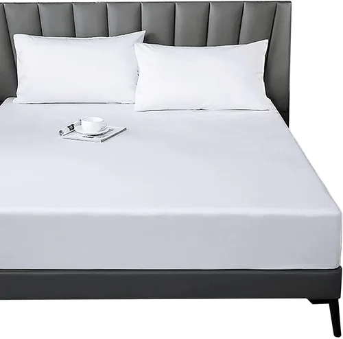 Vista 8 de Sábana ajustable Lirex, tamaño individual XL 100% algodón 300 hilos, transpirable y suave, color negro, 100x190cm