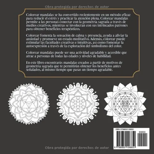 Vista 2 de Mandalas de Geometría Sagrada. Libro para colorear. Con una introducción a la Geometría Sagrada Despierta tu creatividad y atención plena Adéntrate