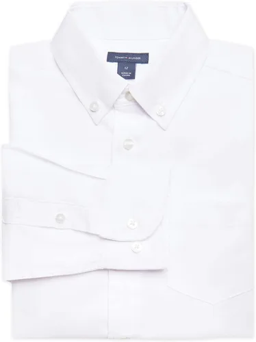 Vista 2 de Tommy Hilfiger Camisa de manga larga con botones a cuadros para niño (niños grandes)