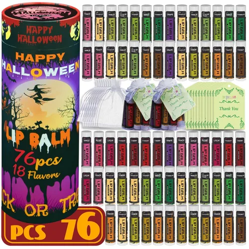 Vista 16 de Yopela Paquete de 19 Bálsamos Labiales Naturales de Navidad a Granel con Vitamina E y Aceite de Coco Conjunto de Cuidado Labial - Hidratante
