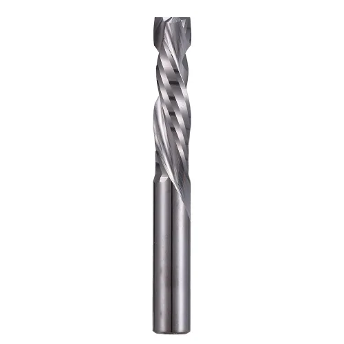 HOZLY 6X25mm de corte arriba y abajo, cortadores de herramientas de carburo en espiral de dos flautas para fresadoras CNC, brocas de extremo de