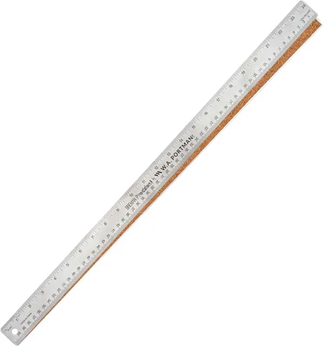 Vista 19 de Regla de metal de precisión Breman de 36 pulgadas con respaldo de corcho – Regla de borde recto de acero inoxidable, flexible, antideslizante