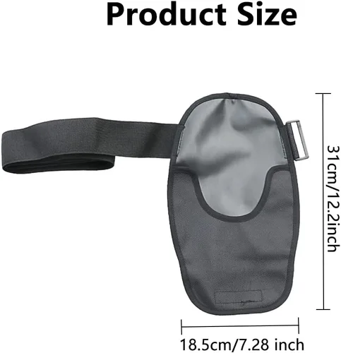 Vista 2 de Funda para bolsa de ostomía, funda universal para estoma con banda de fijación ajustable, bolsa impermeable para ostomía, cinturón de soporte