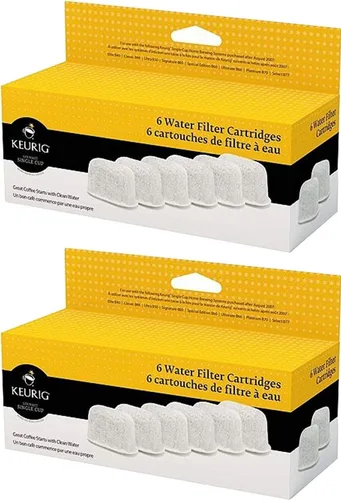Cartuchos de filtro de agua Keurig, paquete de seis, Gris