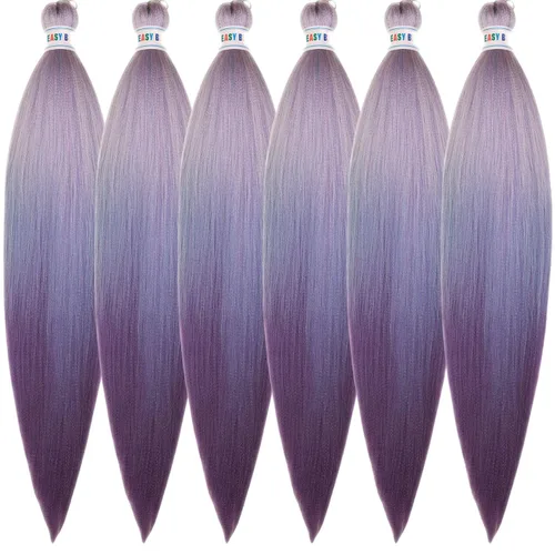 Vista 109 de Leticia - Cabello estirado para trenzar, color negro, 16 pulgadas, paquetes de 6