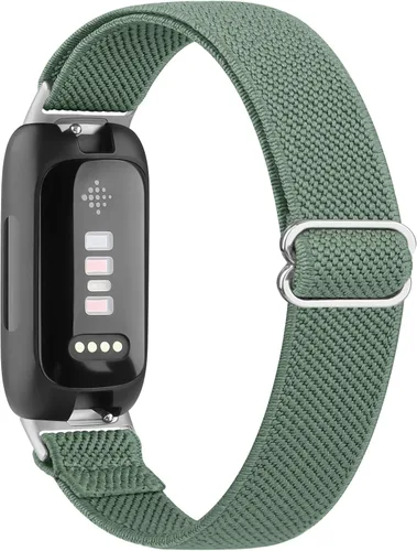 Vista 8 de Vancle Bandas elásticas para Fitbit Inspire 3 bandas para mujer, transpirable, ajustable, de repuesto, elástica, de nailon, correas deportivas