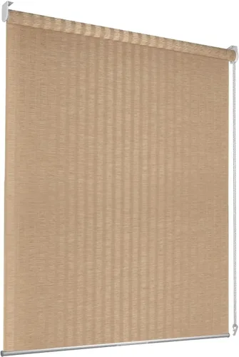 Vista 7 de Persianas enrollables, cortinas enrollables con filtro de luz, persianas enrollables para el hogar, fáciles de instalar (café, 35 pulgadas)