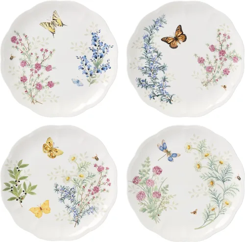 Vista 12 de Lenox 897792 Butterfly Meadow Herbs - Juego de vajilla de 12 piezas