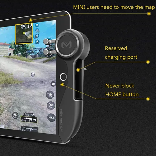 Vista 9 de LICHIFIT Six Finger Game Joystick Trigger Handle L1R1 Shooter Fire Aim Button Gamepad Controller for iPad Tablet PUBG Game Accessories