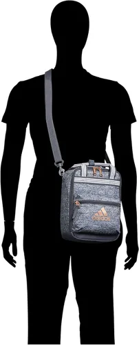 Vista 7 de adidas Squad - Bolsa de almuerzo aislada dos tonos color negroglobo de nieve talla única
