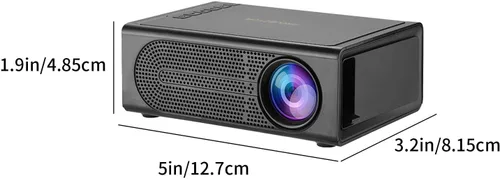 Vista 7 de Portable Wall Projector, Mini Projector for Bedroom with Remote LED, Phone Projector 1080P HD, Projector for Living Room Bedroom HDMI/USB/AV/Memory