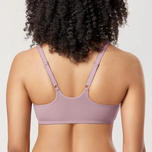 Vista 2 de DELIMIRA Brasier con aros sin costuras y cierre frontal de espalda cruzada para mujer