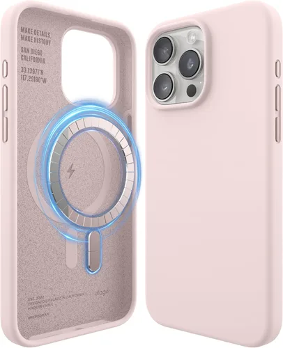 Vista 27 de elago Funda de Silicona Magnética Compatible con Funda iPhone 15 de 6.1 Pulgadas Compatible con Todos los Accesorios MagSafe - Imanes Integrados