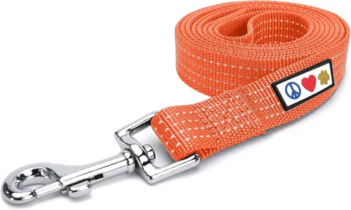 Vista 41 de Pawtitas - Correa personalizada de 6 pies para perro rosa XS/S con nombre y número de teléfono bordados, correa fuerte de nylon para razas pequeñas
