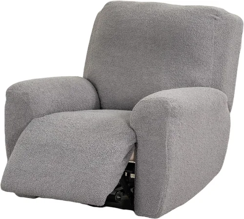 Vista 27 de Eco-Ancheng Fundas reclinables de 4 piezas, fundas para sillas reclinables, fundas elásticas para sofá reclinable, fundas ajustables