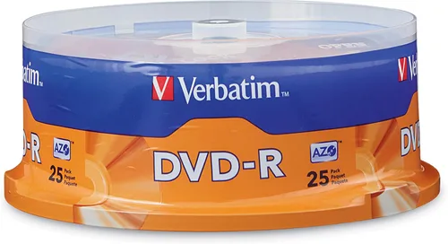 Vista 9 de Verbatim DVD-R Discos en Blanco AZO Dye 4.7GB 16X Disco Grabable - Paquete de 10 Envase Plateado