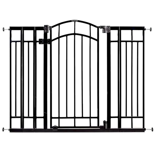 Summer Infant Puerta decorativa multiusos extra alta para bebé, se adapta a aberturas de 28.5 a 48 pulgadas (paquete de 1), metal negro, para