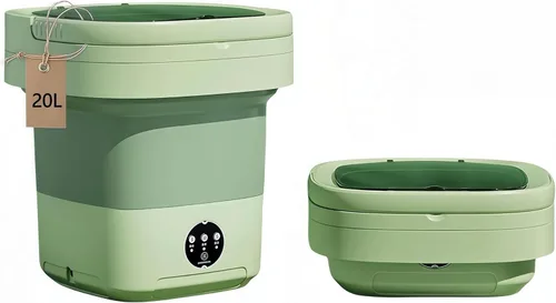 Vista 2 de Portable Washing Machine, Mini Washer,20L Upgraded Large Capacity Foldable Washer.Deep Cleaning of Underwear, Baby Clothes and Other Small