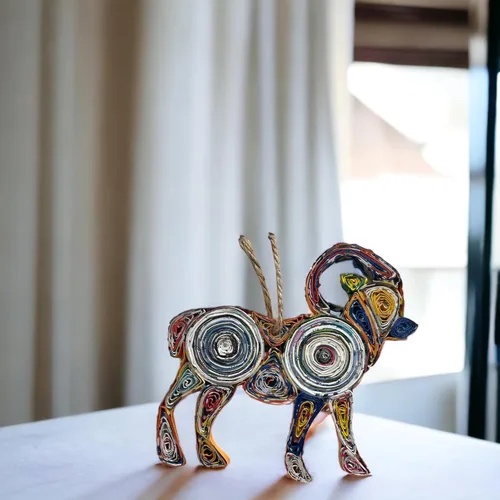 Vista 4 de Mountain Goat, Magazine Ornament, Handmade Gifts