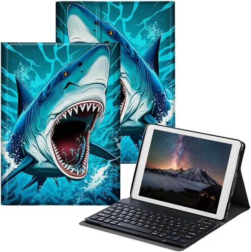 Vista 19 de Funda para Samsung Galaxy Tab S6 Lite 2022/2020 con teclado inalámbrico desmontable y soporte ajustable para proteger la tableta para Samsung Galaxy