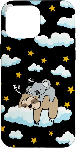 Vista 19 de Funny Sleeping Sloth with Baby Koala Mama Bear Napping Gift Case for iPhone 17