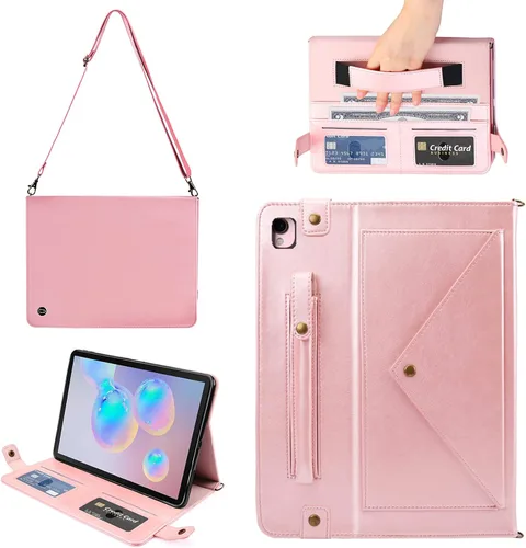 Vista 22 de Funda tipo bolso para iPad mini de 5ª/4ª/3ª/2ª/1ª generación de 7.9 pulgadas, Techcircle funda ligera tipo folio con soporte bandolera con billetera