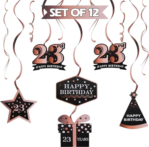 Vista 10 de LINGTEER - Set de banderines de decoración para cumpleaños