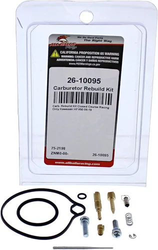 Vista 3 de All Balls Kit de reconstrucción de carburador (26-10095) de repuesto para Kawasaki KFX50 2008 2009 2013 2014-2019