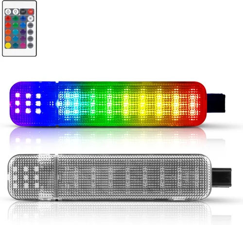 RGB LED Door Panel Light Interior Courtesy Light Compatible with 1995-1999 Chevy C/K Silverado Sierra Yukon Warning Light Lamp Intended for Hum-mer