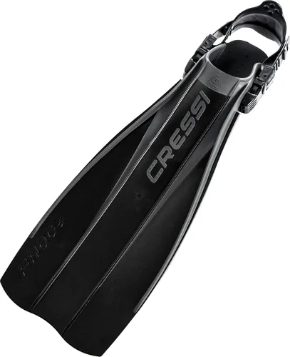 Vista 7 de Cressi Aletas de buceo de tacón abierto fuertes y resistentes Frog Made in Italy desde 1946