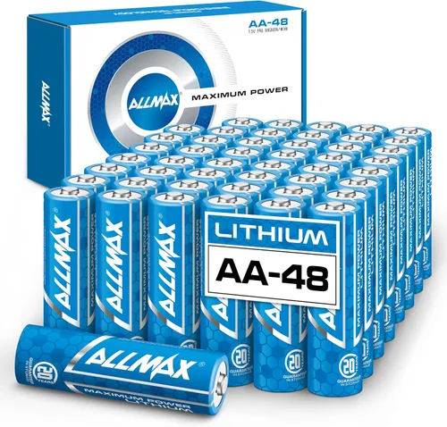 Vista 8 de Baterías de litio AA de Allmax Máxima Potencia (12 unidades) – De mayor duración, a prueba de derrames, vida útil de 20 años, rendimiento máximo