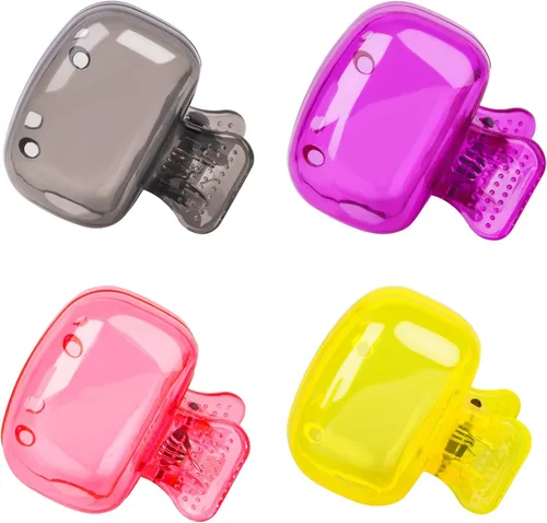 Vista 12 de Paquete de 4 fundas para cepillos de dientes, estuche portátil de plástico para cepillo de dientes para viajes, negocios, camping, escuela, hogar