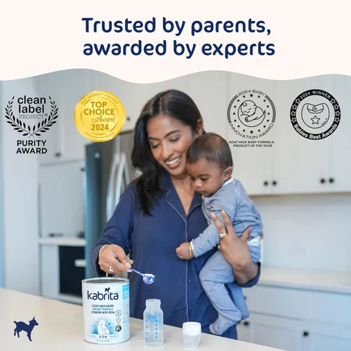 Vista 3 de Kabrita Fórmula infantil en polvo a base de leche de cabra, diseñada para una digestión suave, alternativa suave a la leche de vaca, con hierro
