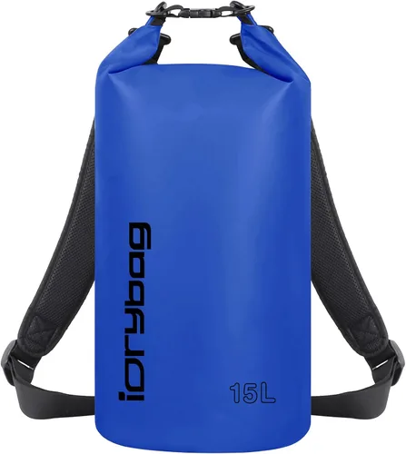 Vista 29 de IDRYBAG Bolsa seca para kayak impermeable 2L/5L/10L/15L/20L, pequeña bolsa impermeable para navegación