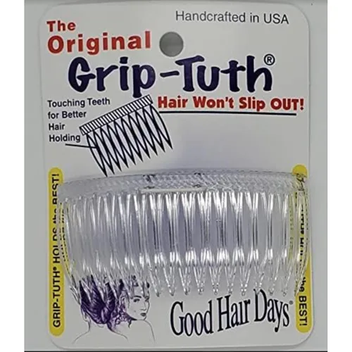 Good Hair Days Peines Grip-Tuth - Peines laterales de 3 1/4 pulgadas, para todo tipo de cabello, accesorios decorativos y de peinado para mujer,