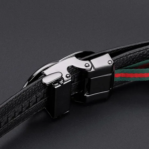 Vista 4 de VANNANBA Ratchet Belts for Men,Leather Automatic Belt Men,with Elegant Gift Box
