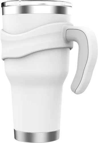 Vista 8 de Mango de vaso para vaso YETI Rambler, Rtic de 30 onzas, diseño anterior, Sic, OZARK TRAIL y más, sin BPA (solo asa) (negro)