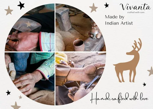 Vista 5 de 10 campanas rústicas de vaca de metal dorado con cuerda de yute de 2 pulgadas, cascabeles pequeños para manualidades, campanas de Navidad, adornos